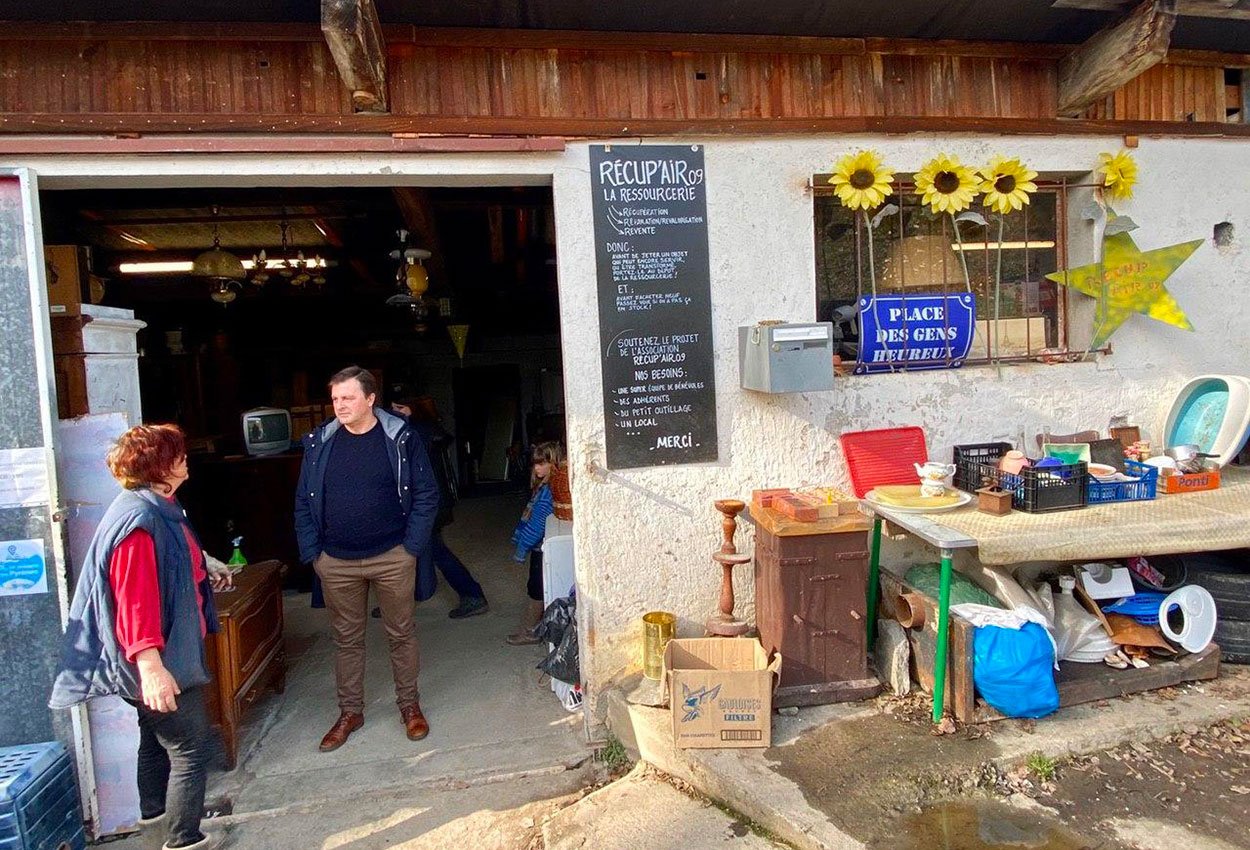 Cescau : visite de la ressourcerie “Récup’Air 09”